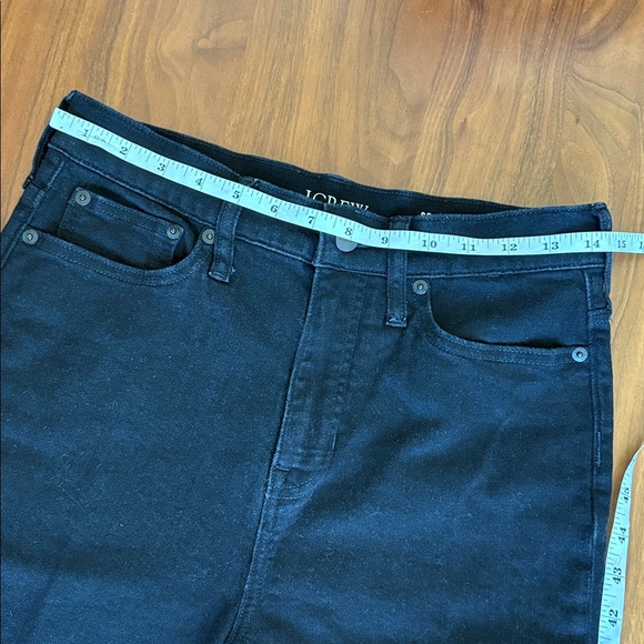 J. Crew Denim trouser Jean in 1996 semi-stretch Black Rinse Size 26 - Picture 9 of 11